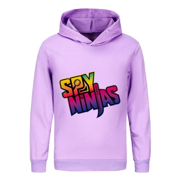 Kids Youth Pullover Hoodie – Ninja Kidz Cartoon Graphic Sweatshirt for Boys and Girls