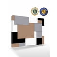 thumbnail image 2 of Brown Black Grey Wall Art for Living Room,Canvas Picture Wall Decor for Bathroom Bedroom,Middle Century Irregular Geo Abstract Art Painting Artwork for Office Hallway Dining Room Decor 24"x32", 2 of 8