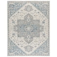 thumbnail image 2 of Safavieh Micro-Loop Braylon Floral Area Rug, Ivory/Navy, 8' x 10', 2 of 14