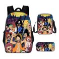 thumbnail image 1 of Sac à Dos une Pièce 3 Pcs Luffy Zoro Sac d'École 1, 1 of 5