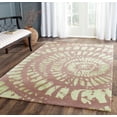 thumbnail image 2 of SAFAVIEH Capri Diamond Abstract Wool Area Rug, Plum/Mist, 5' x 8', 2 of 7
