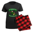 thumbnail image 5 of CafePress - St. Patrick Birthday Leprechaun Women's Dark Pajam - Women's Short Sleeve Print T-Shirt and Pants Dark Cotton Pajama Set, 5 of 7