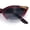Red - Smoke, variant on Retro Glam Rhinestone Cat Eye Sunglasses UV400 Gradient / Black