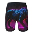 thumbnail image 3 of Goofa Futuristic Purple Panther A、 Printed Mens Swim Trunks Summer Quick Dry Short Beach Swimwear Bathing Suits-Large, 3 of 6
