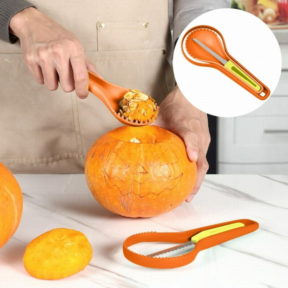 3 In 1 Nesting Pumpkin Tool Set Halloween Pumpkin Carving Kit for Beginners and Pros for Halloween Door Decorations for Home & Kitchen