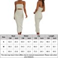 thumbnail image 2 of Vestido Tubo Superior Vestido bandeau para mujer sin espalda a rayas horizontales ceñido al cuerpo vestido maxi traje de fiesta Cgtredaw L Verde para Mujer, 2 of 6