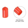 thumbnail image 2 of 11.5mm Rubber Pool Tip Cover Pool Cue Stick Tip Protector for Billiard Club Snooker Head Guard, Red, 12 Pack, 2 of 6