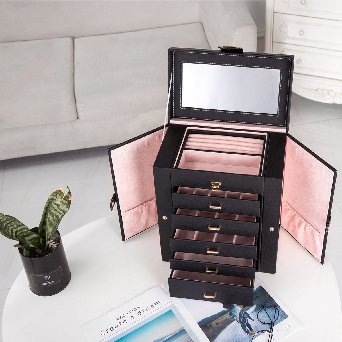 Veryke Veryke Jewelry Organizer, 6 Layers Jewelry Box