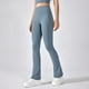 thumbnail image 2 of Pantalones deportivos de yoga: leggings acampanados de cintura alta, nailon y spandex, ropa deportiva elegante, cómodos y elásticos., 2 of 8