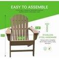 thumbnail image 5 of NewTechWood Atlantic Classic Curveback Antique Plastic Outdoor Patio Adirondack Chair, 5 of 5