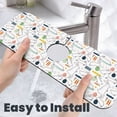 thumbnail image 6 of Sikiie Easter Rabbit Splash Guard for Sink Faucet-1 PC Super Absorbent Fast Drying Mat Sink Gadgets-Splash Guard for Kitchen, Sink Mat, 6 of 7