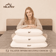 thumbnail image 5 of Talatex 100% Natural Talalay Latex Pillow, Breathable Pressure Relief Pillow with Tencel Cover, No Memory Foam Chemicals, 5 of 7