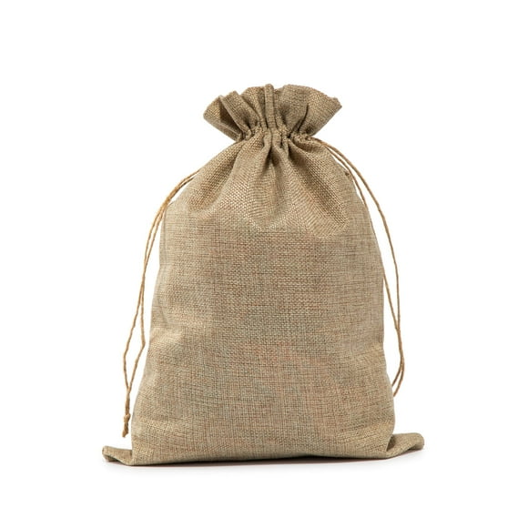 Tapleap Sacs en Toile de Jute avec Cordon 12 x 16 Pouces (Lot de 20) Sacs à Friandises en Toile de Jute pour Emballage Cadeaux Anniversaire Mariage Fête Ou Usage Domestique (Original)