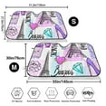 thumbnail image 3 of Balery Eiffel Tower And Hearts Windshield Sun Shade, Car Front Window Sunshade Cover ,Automotive Interior Portected Blocks Uv Rays For Car Pickup Truck Suv Accessories- Small, 3 of 7