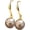 Champagne Gold, variant on 12mm Natural Pearl Drop Dangle Earrings Freshwater Cultured Elegant Wedding Bridal Costume for Women Jewelry 1920s Statement Costume Birthday