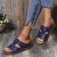 thumbnail image 4 of Sandalias en línea para mujer adulta con tacón de cuña informal de talla grande de estilo nuevo de verano Wmkox8yii ytu9607, 4 of 7