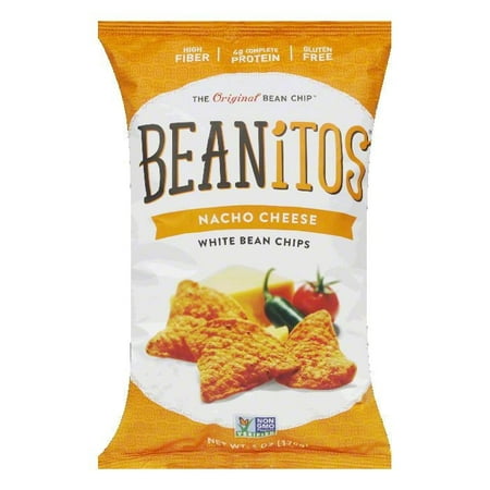 Beanitos Whitebean Nacho Cheese Chip, 6 OZ (Pack of