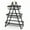 Black, variant on 3 Tier Fruit Basket Stand, Portable Fruit Bowle Basket for Kitchen Counter, Detachable Metal Rectangle Basket Storage for Fruit Snack and Veggie Storage