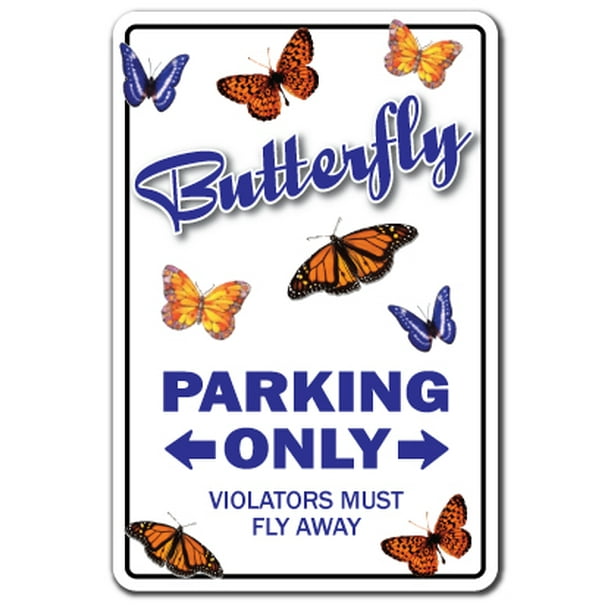 BUTTERFLY Sign butterflies parking lover insect monarch Indoor