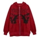 thumbnail image 1 of Chaquetas para mujer Otoño Abrigo suelto con capucha Moda gótica Ángel oscuro Estampado Casual Tops de manga completa Odeerbi ODB-3, 1 of 3