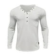 thumbnail image 5 of Mgmyaa Men's Casual V-Neck Button Down Shirt Long Sleeve Slim Fit Base Layer Top Comfortable Breathable Everyday Wear, 5 of 8