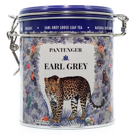 Pantenger Organic Earl Grey Tea. 3.5 Oz (makes up to 50 teacups). Ceylon Black Tea with Bergamot Essential Oil.