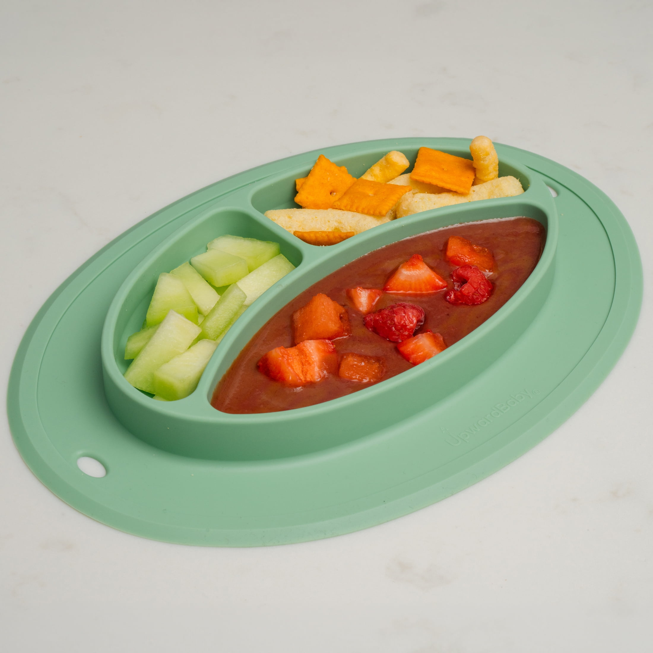 Travelwant BPA Free Silicone Food Plate Divider 3 divided food