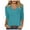 Mint Green, variant on Women's V Neck T-Shirt Summer Fashion Comfortable Casual Fit 3/4 Sleeve Soft Breathable Stretchy Tee for Everyday Wear