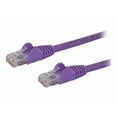 thumbnail image 1 of StarTech.com Câble Ethernet CAT6 8 Pieds, 10 Gigabit Snagless RJ45 650MHz 100W Patch Cordon, CAT 6 10GbE UTP Câble Réseau avec Soulagement de la Souche, Violet, Testé contre les Duvets/filage Certifié UL/tia - Catégorie 6 - 24AWG (N6PATCH8PL) - Câble Patch - RJ-45 (m) à RJ-45 (m) - 8 Pieds - Moulé - CAT - Violet, 1 of 3