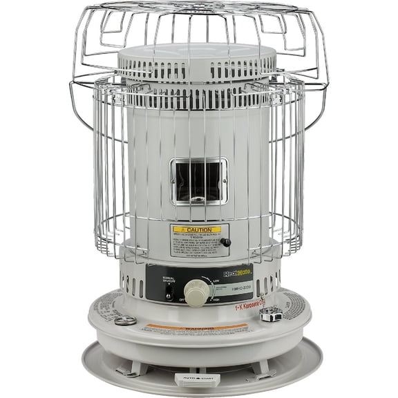 Sengoku HeatMate Efficient 23,000 BTU Portable Convection Kerosene Personal Space Heater for 1,000 Square Feet of Indoor or Outdoor Use, White