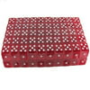100 (One Hundred) 19mm 6 Sided Red Gaming Dice, Perfect for Poker Games and Card Games.