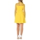 thumbnail image 4 of INSPIRE CHIC Vestido de Mujer de Malla con Corazón, Manga Larga, Estilo Gótico, Vestido de Cóctel Mini XL Amarillo, 4 of 6