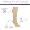 thumbnail image 2 of PureTwine Knee High Socks for Women | Comfort Seam Soft Bamboo Rayon | Long Dress Socks for Women Athletic Socks 4 Pairs, 2 of 7