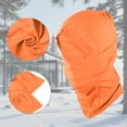 thumbnail image 4 of Unique Bargains 1 Pc Quick-drying Ice Silk Solid Color Balaclava Face Mask Orange Yellow, 4 of 5