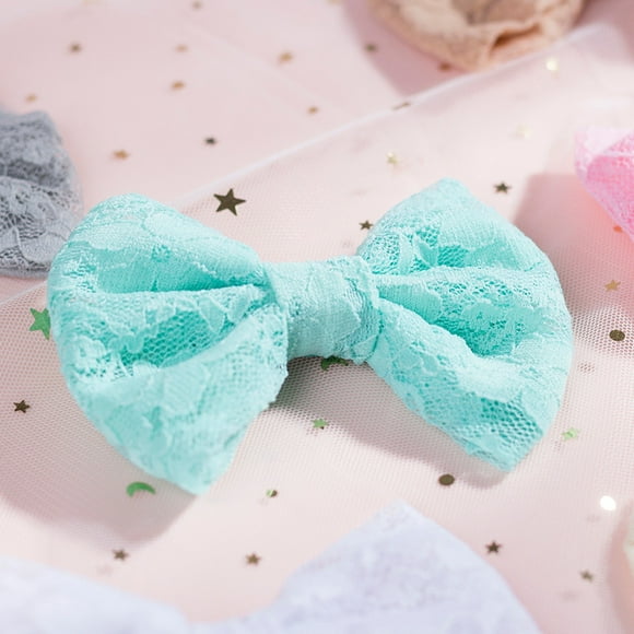 TopLLC Hair clip 6-Color Baby Girl Fully Lined Hair Clips 11cm Bow Clip For Girl Babies Hair Ban