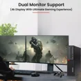 thumbnail image 4 of Restored Lenovo Windows 11 Pro Gaming Desktop PC, Intel Core i7-6700 6th Gen. 16GB DDR4 Ram, 256GB SSD + 1TB HDD, NVIDIA Graphics GTX 1050 Ti DDR5, WiFi, RGB Keyboard & Mouse (Refurbished), 4 of 8