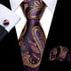 thumbnail image 3 of Set de corbatas Barry.Wang de seda con cachemir, 150 cm x 8,5 cm, 3 of 5