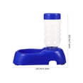 thumbnail image 2 of UPOUART Water Bowls for Cats Plastic Blue with Automatic Water Feeding 1Set, 2 of 7