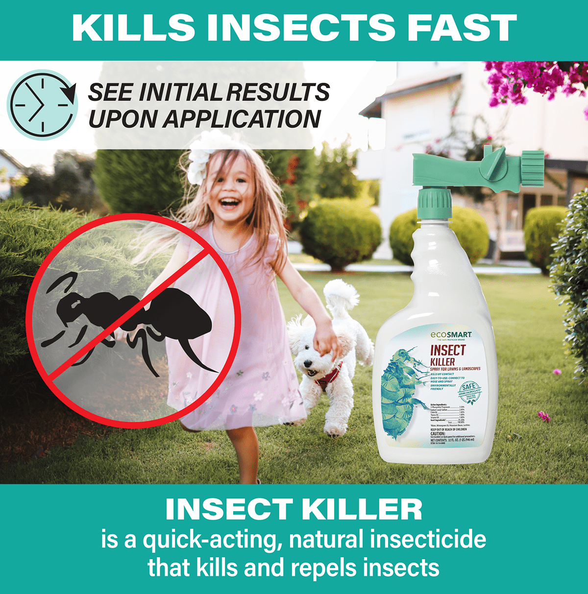 EcoSMART Insect Killer for Lawns and Landscapes, 32-Ounce (Hose End)