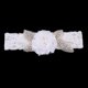 thumbnail image 2 of Boda Nupcial Liga De Encaje Flor Cristal Apliques Accesorios De Baile mayimx Liga nupcial de la boda, 2 of 8