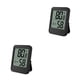 thumbnail image 2 of Ounissouiy Mini termómetro digital Temperatura del hogar Medidor alimentado por Humedad del invernadero Medidor LCD Bebé Guardería Negro Sin retroiluminación 2piezas, 2 of 6