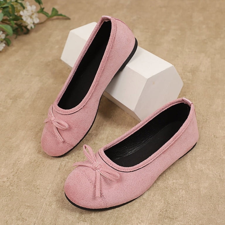 Tawop Shoes Women Womens Dress Shoes Work Shoes Flats Casual Comfort Wedge  Pink 7 - Walmart.com