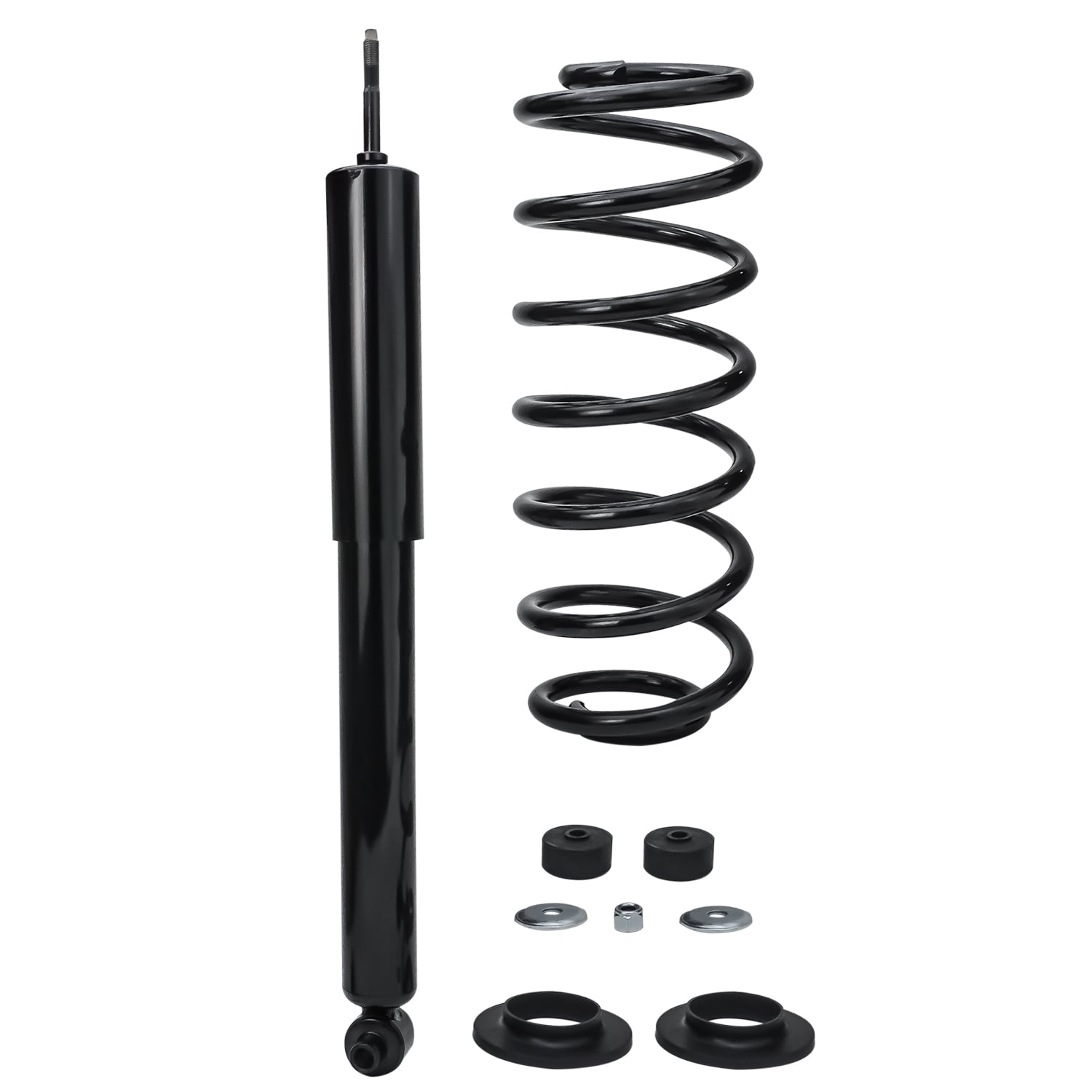 Detroit Axle - Rear Struts for 2003-2011 Ford Crown Victoria Lincoln Town Car Grand Marquis Complete 2 Struts w/Coil Spring 2004 2005 2006 2007 2008 2009 2010 Replacement Ready Struts Assembly