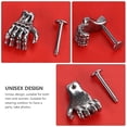 thumbnail image 4 of MasteelfCA 4pcs Skeleton Claw Design Lip Nail Punk Style Lip Studs Body Piercing Jewelries, 4 of 7