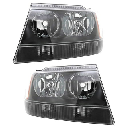 Teledu Black Headlights Lamps Left+Right