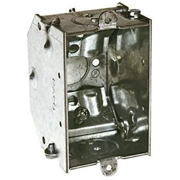 Raco Steel Switch Box With Romex Clamps 10.5 Cu In 3 " X 2 " X 21/4