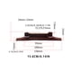 thumbnail image 4 of Advancent Puente de para guitarra eléctrica con sillines de rodillos, accesorio de pieza trasera sólida Musical profesional, pieza de repuesto para Accesorios para instrumentos musicales Advancent  OD026071-00, 4 of 6