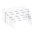 thumbnail image 2 of 1 Set of 5 Sizes Clear Acrylic Display for Figures Transparent Jewelry Display Store Fixture Table Decorations - 4mm, 2 of 10