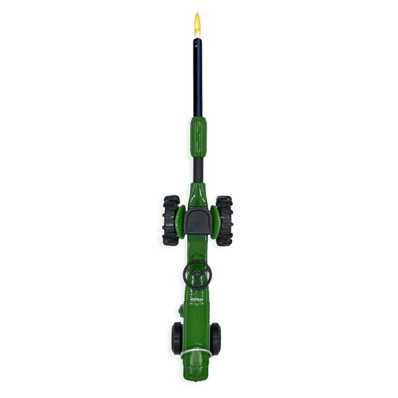 Tractor Multipurpose Lighter – Green Edition, Refillable Butane Lighter, Wind Resistant, Child Resistant