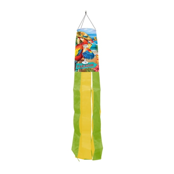 Briarwood Lane 5 O'clock Paradise Summer Windsock Wind Twister 40x6 For Summer Wind Spinner